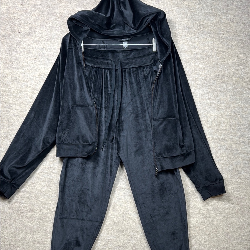 Victoria's Secret Black Track Pants with Jogger Style